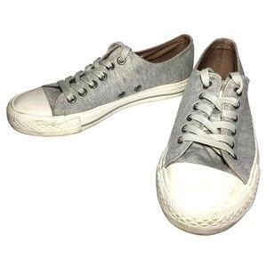 Ann Taylor Loft Low Top Sneakers Lace Up Shoes US Womens 8 M Heather Gray
